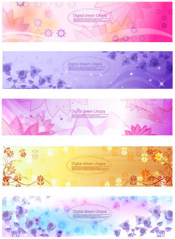 flower background vector 