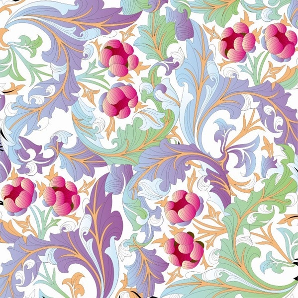 flower pattern background vector graphic