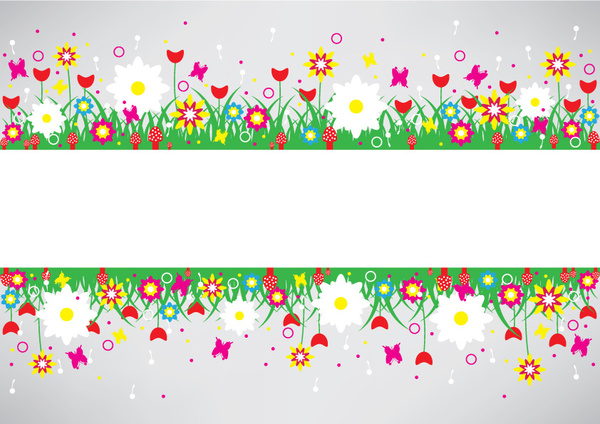 Decorative flower swirls banner free vector download (49,604 Free