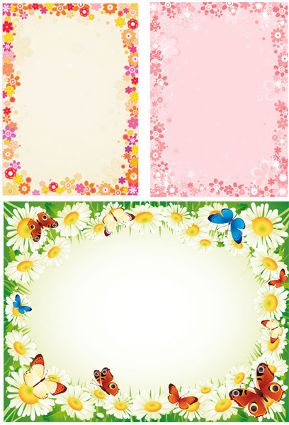 Flower border free vector download (17,088 Free vector) for commercial