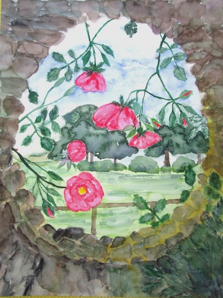 flowers roses painting