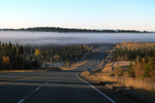 fog bank road highway