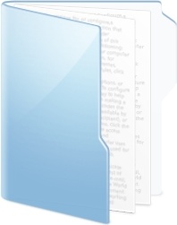 Folder Blue Documents