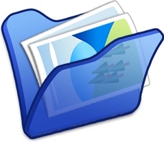 Folder blue mypictures