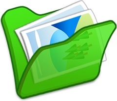 Folder green mypictures