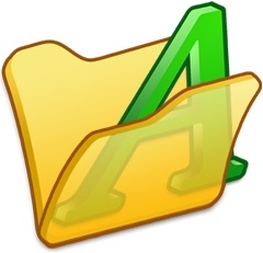 Folder yellow font1