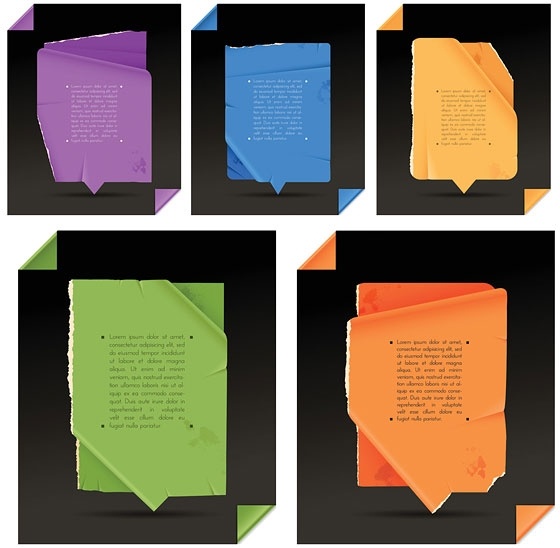 folds of paper vector