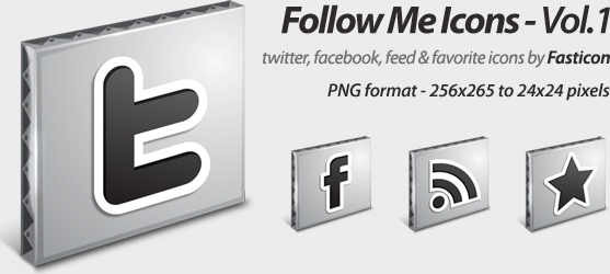 Follow Me Icons Vol 1 icons pack