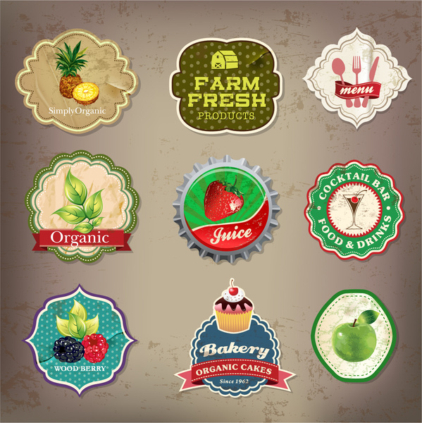 food and drink label collection