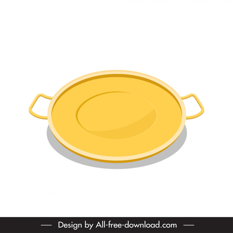 food tray icon symmetric circle shape outline 