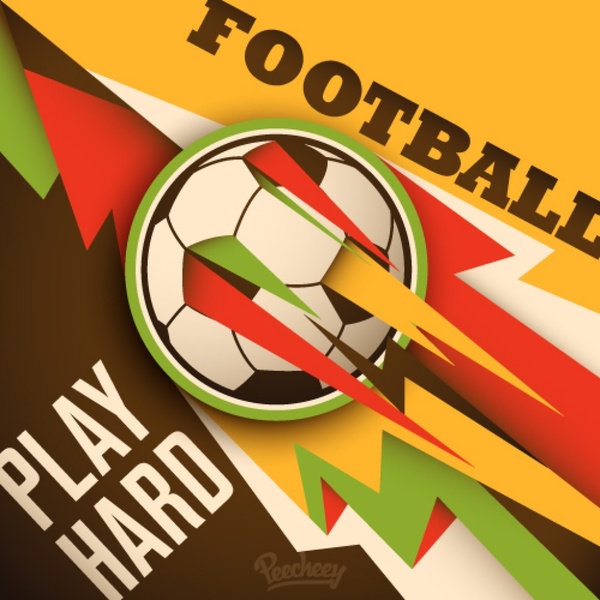football abstract poster
