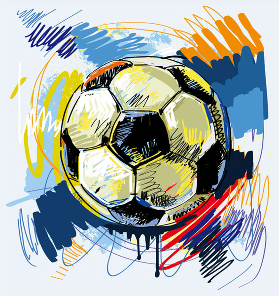 football graffiti vector 