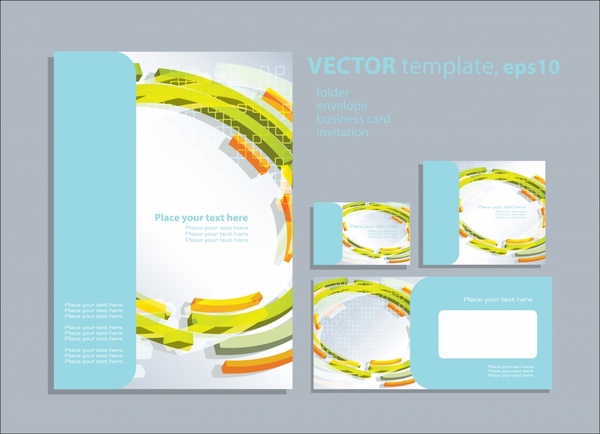 decorative cover templates modern 3d round curves lines