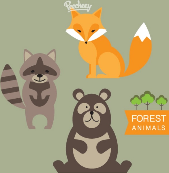forest animals illustration