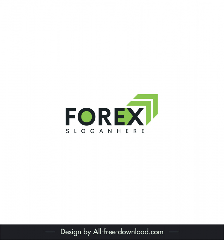 forex logo template elegant texts arrowheads decor