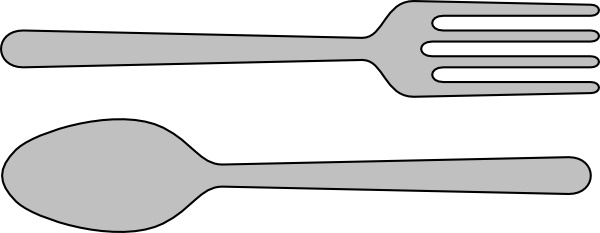 Fork And Spoon Silverware clip art