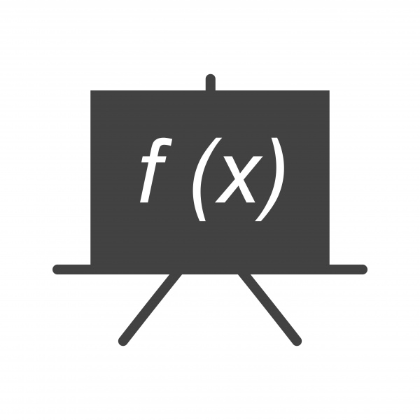 formula glyph black icon