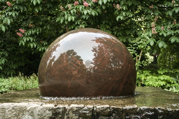 fountain decorative fountains stone ball