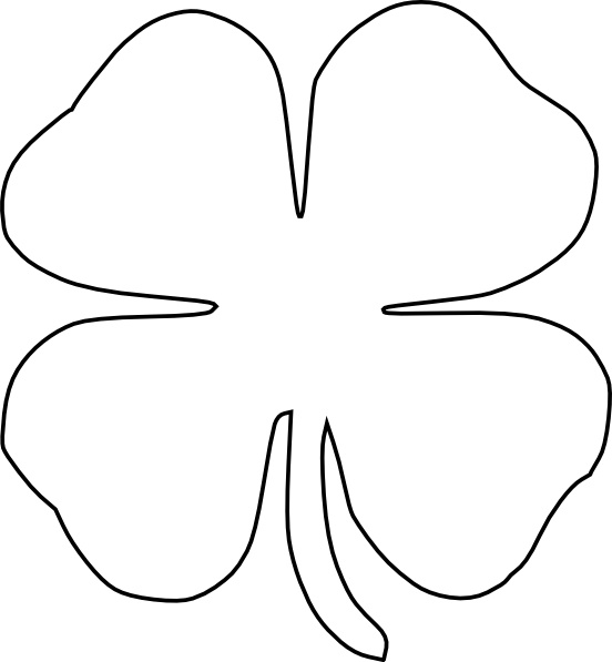 Four Leaf Clover Vector clip art 