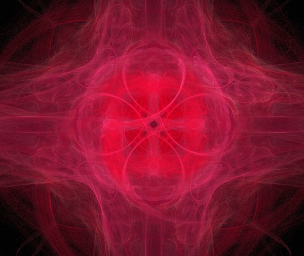 fractal red abstract 