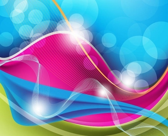 Free Abstract Waves Vector Background