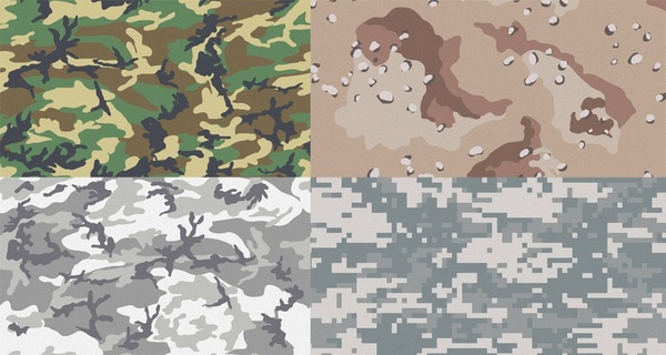 Free Camouflage Patterns for Illustrator &amp; Photoshop