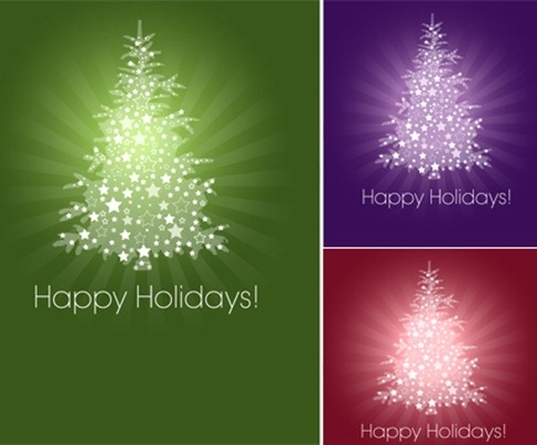 Free Christmas Tree Vector Graphic Pack