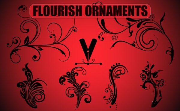 Free Flourish Ornaments 