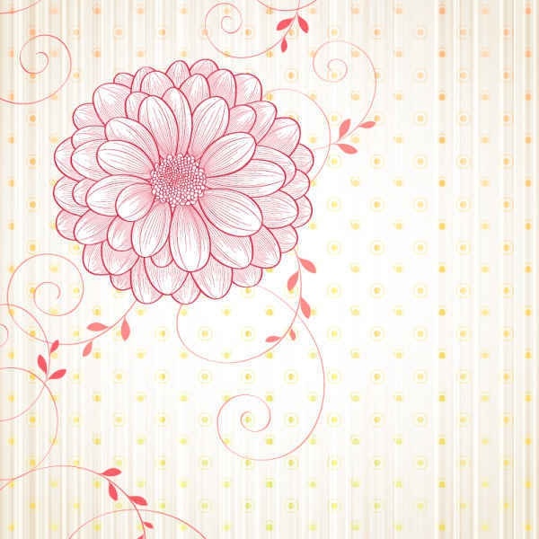 Free flowers vectors background
