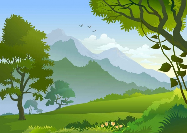 free forest landscape trees