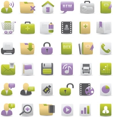 Computer Icons Collection Various Colored Types Free Vector In Encapsulated Postscript Eps Eps Vector Illustration Graphic Art Design Format Format For Free Download 365 22kb