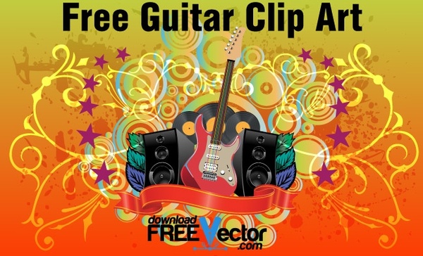 Free Guitar Clip Art