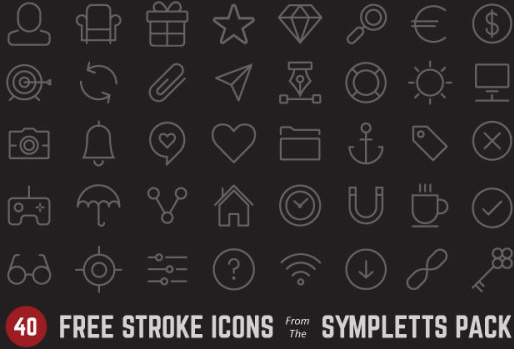 free kind black line icons vector