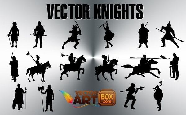 Free Knights Silhouettes