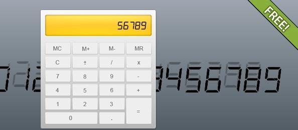 Free PSD Fully Layered Calculator