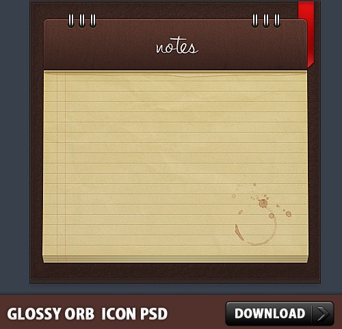 Free PSD Note Icon file
