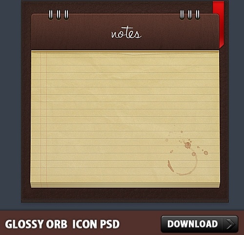 Free PSD Note Icon file 