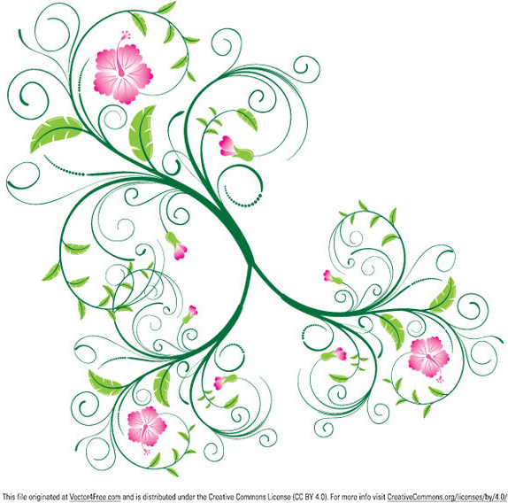 Free swirl floral vector Free vector in Encapsulated PostScript eps