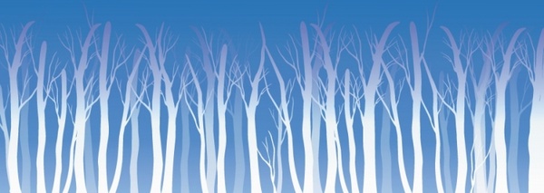 Free Trees Vector Background