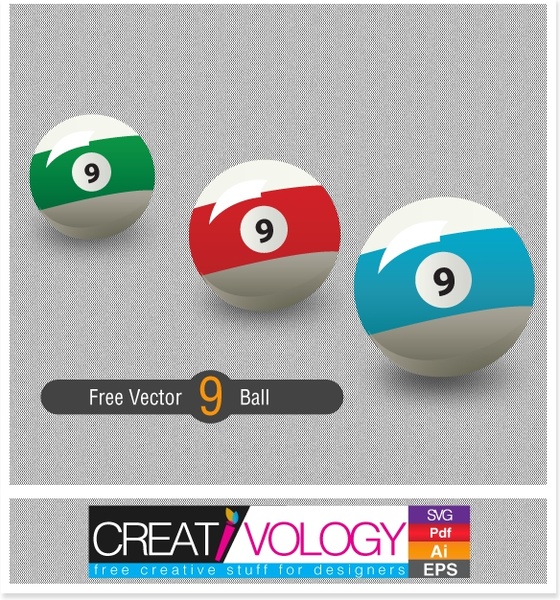 Free Vector 9 Ball  