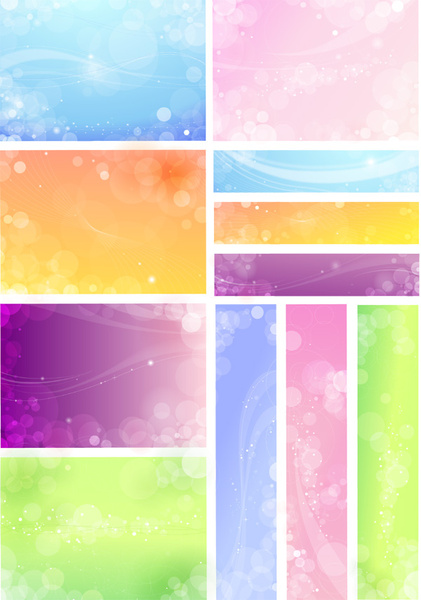 free vector banner and backgrounds