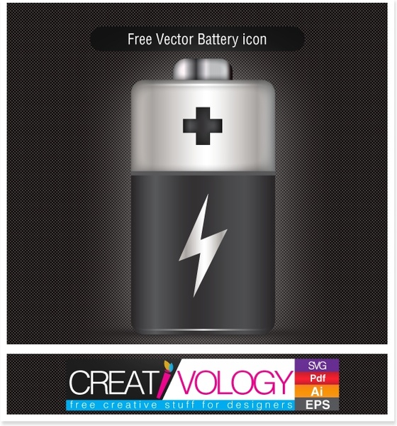 Free Vector Battery icon 