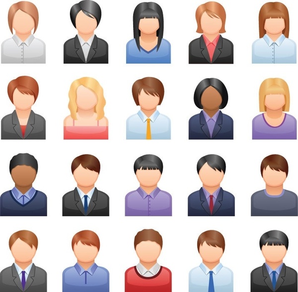 Free Vector Business People Icons