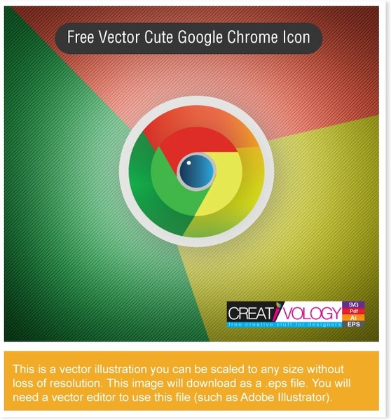 large google chrome icon