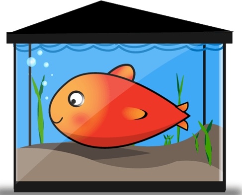 Free Vector Gold Fish Tank