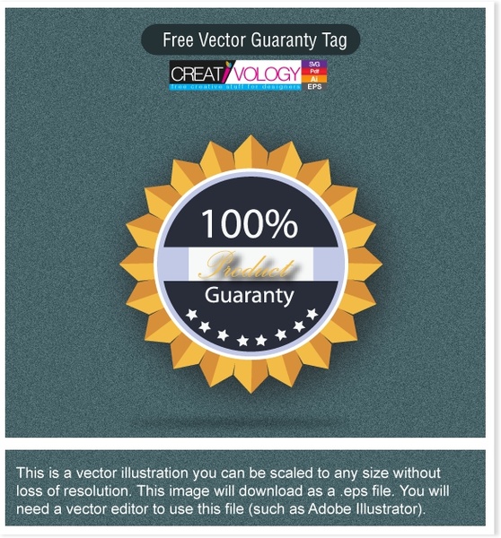Free Vector Guaranty Tag Vectors graphic art designs in editable .ai ...
