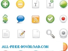 Free Vector Icon Set 1 Containing 25 Icons