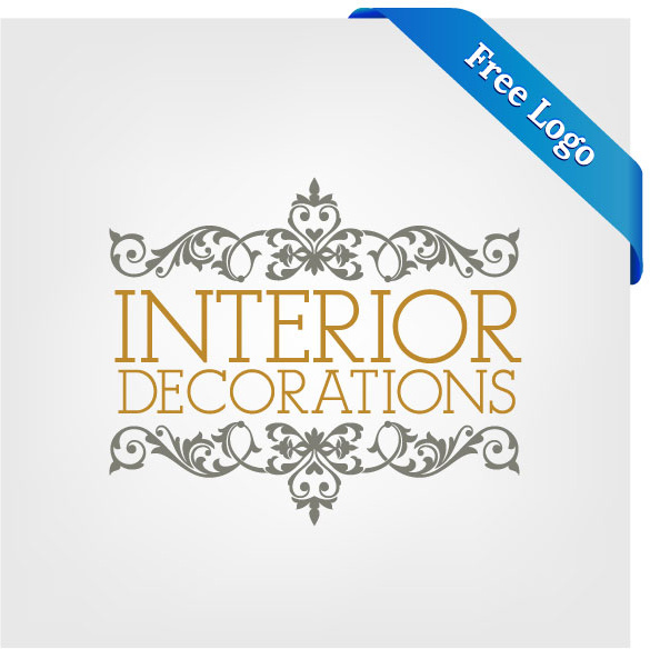 free vector interior decorations logo 