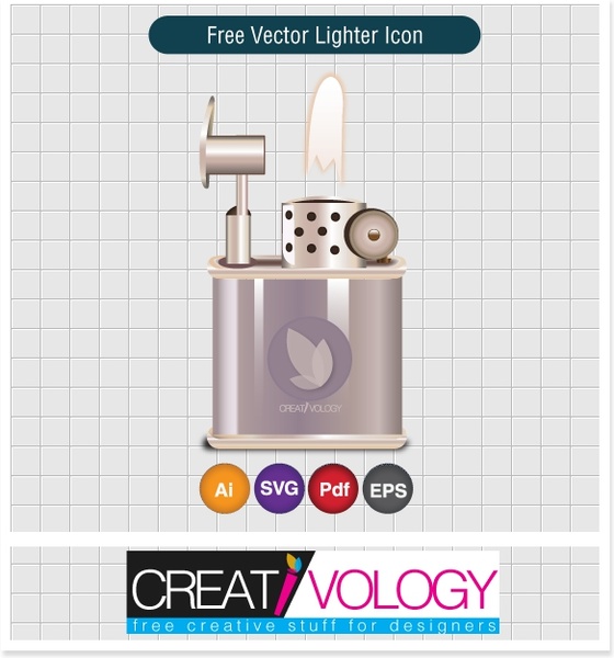 Free Vector Lighter Icon 
