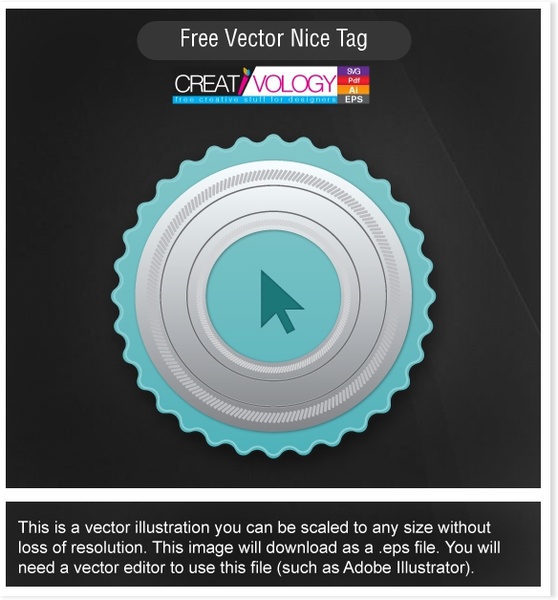 Free Vector Nice Tag  